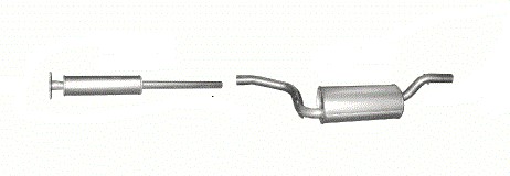 Tłumiki Ford Focus MK2 poj.1,4+1,6 + obejma