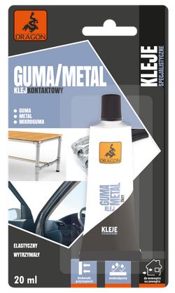 DRAGON Klej do gumy i metalu 20ml blister