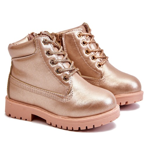 Różowe Inny materiał Buty Botki FRROCK r.27