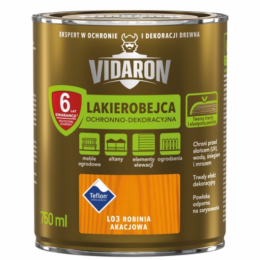 VIDARON Lakierobejca 0,75L ROBINIA AKACJOWA L03
