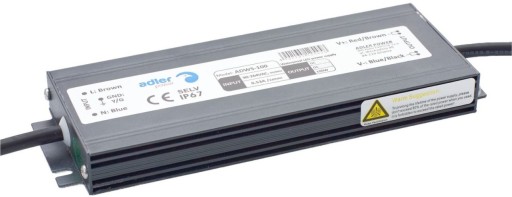 Zasilacz 12V LED DC 100W 8.3A do taśm WODOODPORNY IP67 transformator SLIM
