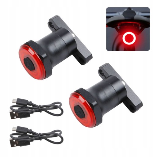 LED TYL ŚWIATŁO ROWER Inteligentny LAMPA ROWEROWA