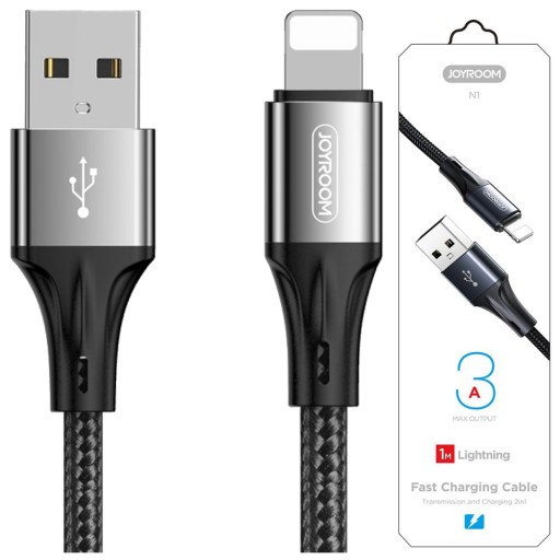 MOCNY Kabel USB Lightning 3A Quick Charge 3.0 1.5M