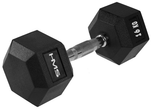 HMS Hantla Hexagonalna Gumowana Do Ćwiczeń Fitness Treningu 16 kg