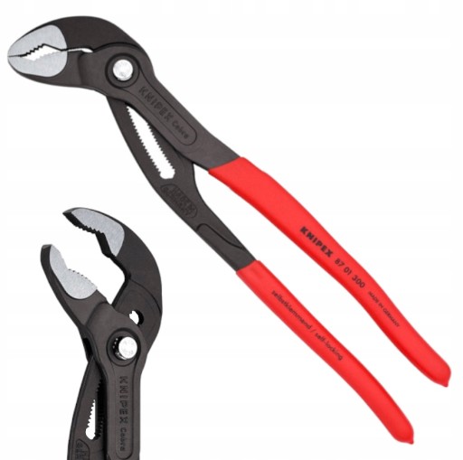Szczypce Nastawne Klucz do Rur i Armatury Cobra 300mm KNIPEX 87 01 300