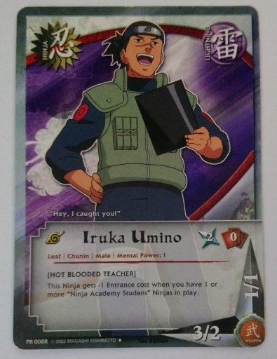 Karta Naruto CCG Ninja Iruka Umino - PR-008R