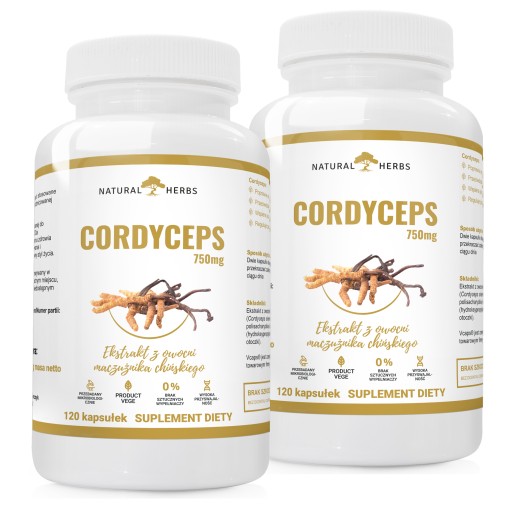 CORDYCEPS 750mg ODPORNOŚĆ MACZUŻNIK 2x120 kaps
