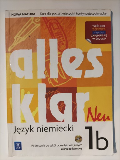 Alles klar Neu 1b Niemiecki Podstawa + CD
