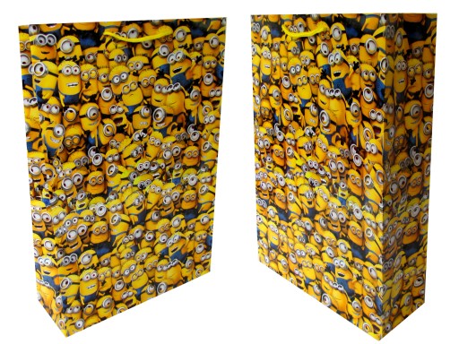 TORBA prezentowa URODZINY wzór MINIONKI na prezent