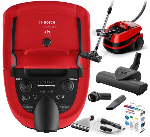 Bosch BWD421PET Aqua Odkurzacz piorący Do sierści