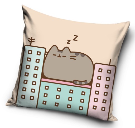 Poszewka 40x40cm dziewczęca kot pusheen różowa śpioch