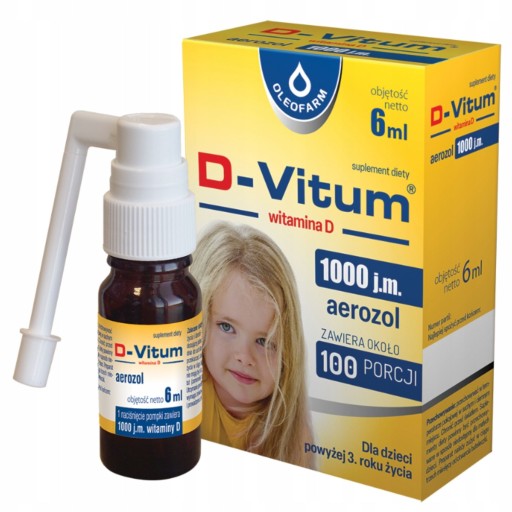 D-VITUM Witamina D 1000 j.m. aerozol 6 ml