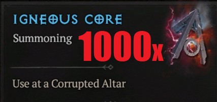 Igneous Core Wulkaniczny Rdzeń Diablo4 Malphas