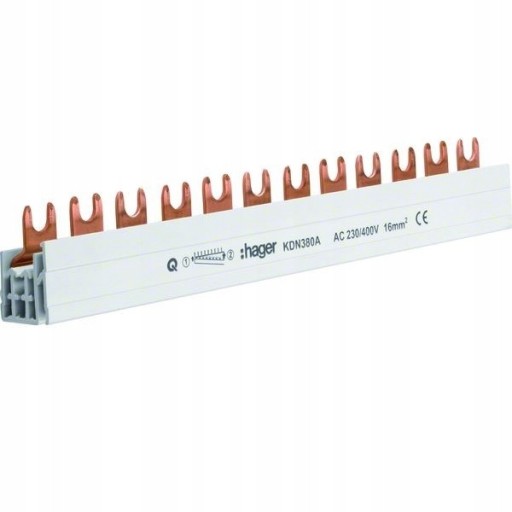 Szyna łączeniowa Hager KDN363A 3P 12mod 10mm2