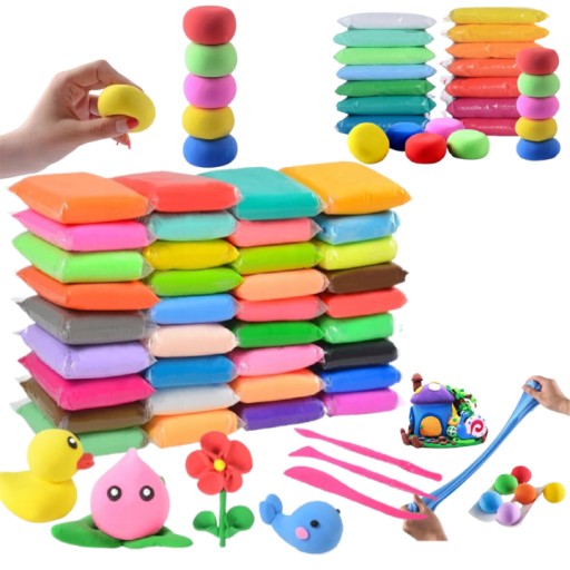 PLASTELINA PIANKOLINA GLINA POLIMEROWA CLAY 36SZT