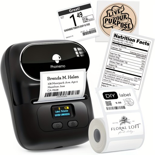 M110 Thermal Label Makers - Portable Wireless Thermal Label Maker Printer