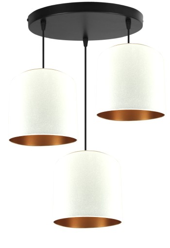 LAMPA WISZĄCA SUFITOWA ŻYRANDOL ABAŻUR WELUR LED