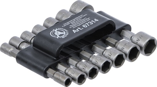 BITY NASADKI 14 SZT KLUCZE METRYCZNE 5-13 MM + CAL