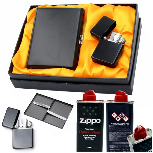 ZAPALNICZKA BENZYNOWA Z PAPIEROŚNICĄ+BENZYNA ZIPPO