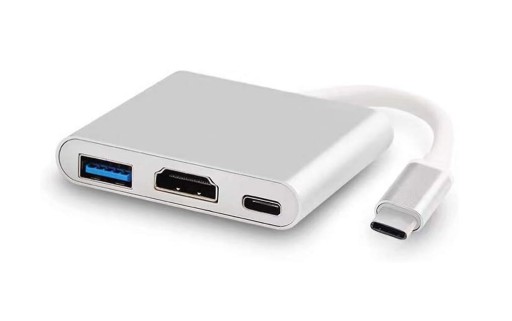 DEMKICO ADAPTER TYPU-C DO HDMI 3W1 USB 3.0