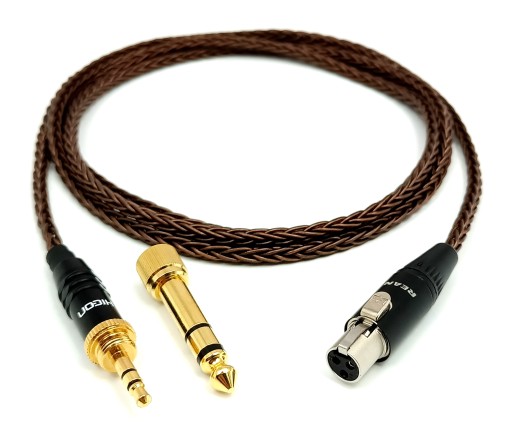 ISK HD9999 ręcznie wyk. kabel 3,5mm 6N OCC 8 CORE