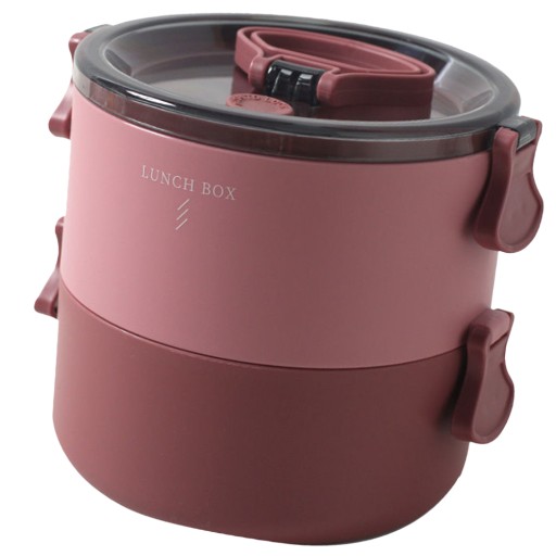 1Pc 1600ML Round Double-layer Heat Preservation