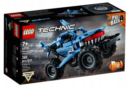 LEGO TECHNICS 42134 MONSTER TRUCK WYŚCIGÓWKA 2W1 NAPĘD