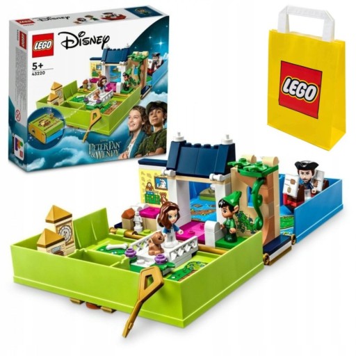 PREZENT LEGO DLA 5, 6 LATKI Klocki Disney 43220 Książka z przygodami +TORBA