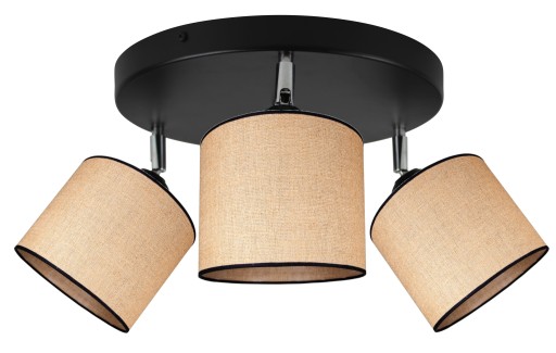 LAMPA WISZĄCA SUFITOWA ŻYRANDOL PLAFON JUTA LED