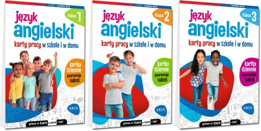 Język angielski. Karty pracy w szkole i w domu. Klasy 1-3 Zestaw