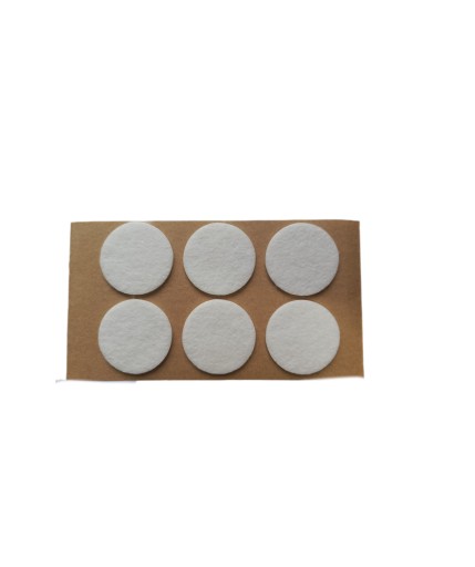 PODKŁADKI SAMOPRZYLEPNE FILCOWE POD MEBLE FILC SAMOPRZYLEPNY FI 40mm 6szt