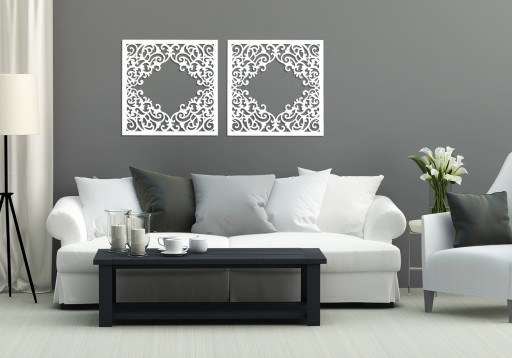 3D DEKORACJA ŚCIENNA,PANEL AŻUROWY,PIĘKNY ORNAMENT