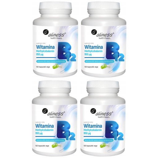 4x Aliness WITAMINA B-12 METYLOKOBALAMINA b12 1000
