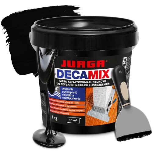USZCZELNIACZ DECAMIX dekarski do szybkich napraw BITUMICZNY 1kg JURGA