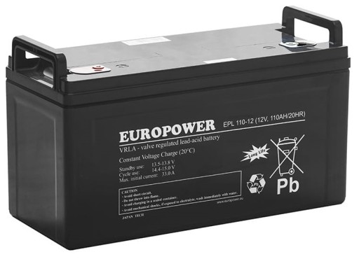 AKUMULATOR BATERIA AGM VRLA EUROPOWER EPL EPL110-12 EPL110 12V 100Ah PIECA