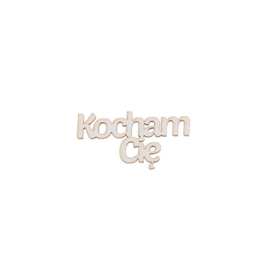 15 szt. napis KOCHAM CIĘ na walentynki