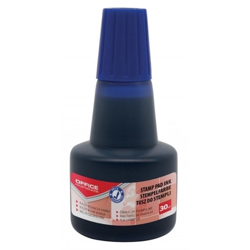 TUSZ DO PIECZĄTEK/STEMPLI 30ml OFFICE PRODUCTS NIEBIESKI