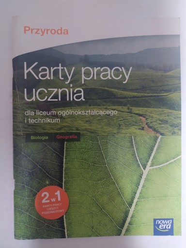 Przyroda Karty pracy ucznia biologia geografia nowa era