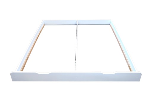 SZUFLADA POD ŁÓŻKO DREWNIANA BIAŁA 160x150cm