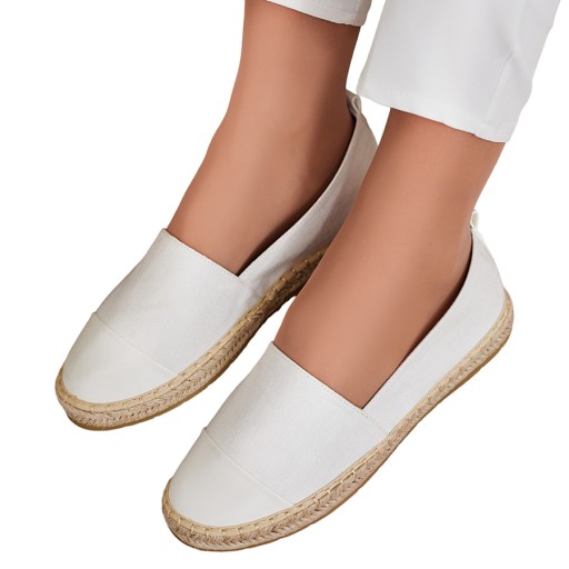 BIAŁE ESPADRYLE DAMSKIE EVELLAZ 39