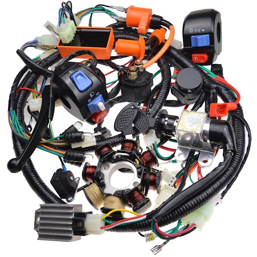 INSTALACJA WIĄZKA ELEKTRYCZNA SKUTER 4T GY 10 FULL