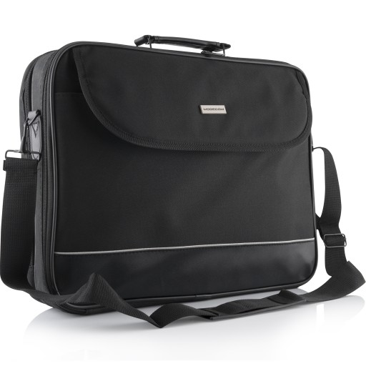 TORBA NA LAPTOPA 15,6 CALA DWUKOMOROWA Z REGULOWANYM PASKIEM NA RAMIĘ 15,6