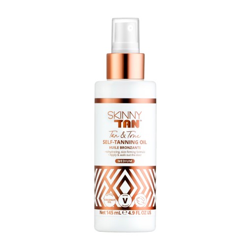 Skinny Tan Wonder Medium Tan & Tone, Olejek samoopalający 145ml
