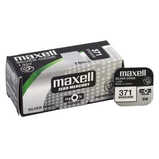 Bateria Srebrowa Maxell 371 SR920SW SR69 1szt.