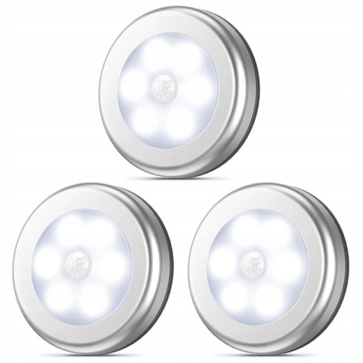 Zestaw 3-nocnych lamp z czujnikiem ruchu LED,LED