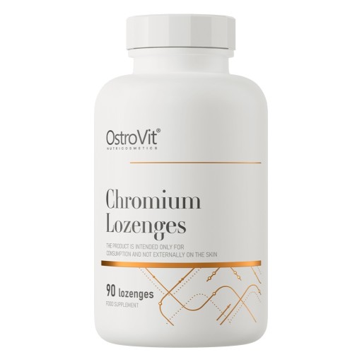 OstroVit Chrom do ssania 90 tabletek 200 μg PIKOLINIAN CHROMU