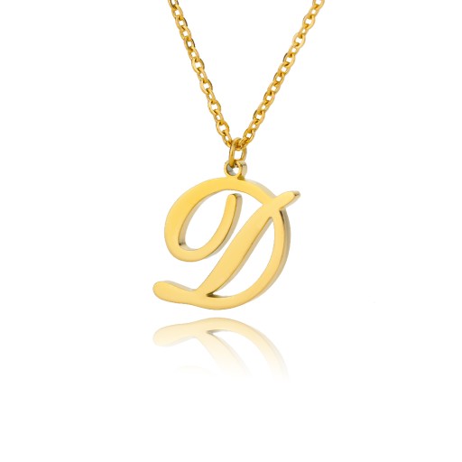 Initial Necklaces For Women Stainless Steel Hip