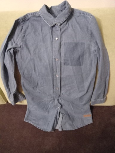 SUKIENKA 140cm JEANS KOLOR GRANAT 9-10 lat