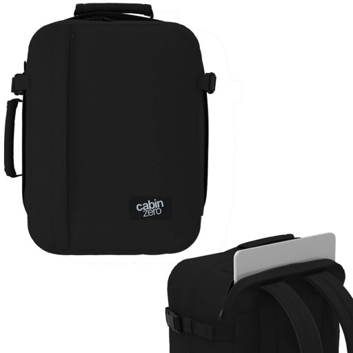 Plecak kabinowy na laptopa CABINZERO MINI TECH 28L Absolute Black