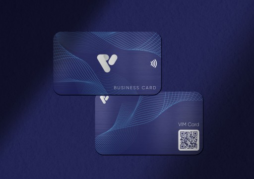 VIM Card NFC wizytówka nr 1 z własnym oprogramowaniem (Granatowy)